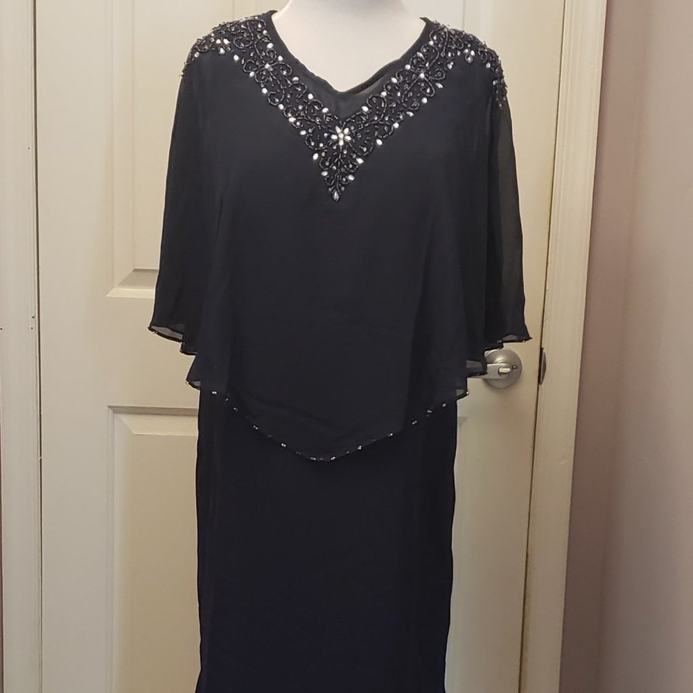 JJ's House Mother of the Bride Dress, Navy